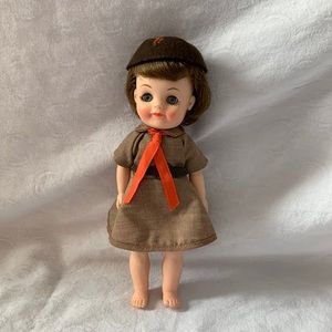 Vintage Effanbee 8” Official Brownie (Girl Scout) Doll Mint Condition Rare
